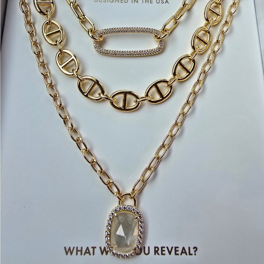 Bomb Party BP Just Dazzle Me luxe layers necklace